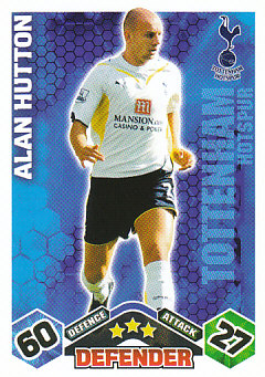 Alan Hutton Tottenham Hotspur 2009/10 Topps Match Attax #294
